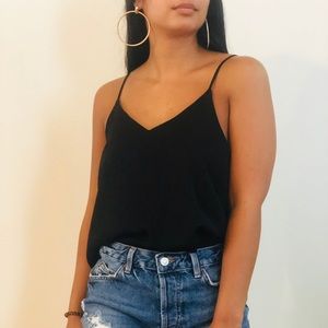 Black tank top
